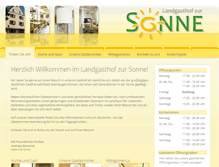 Tablet Screenshot of landgasthofzursonne.de